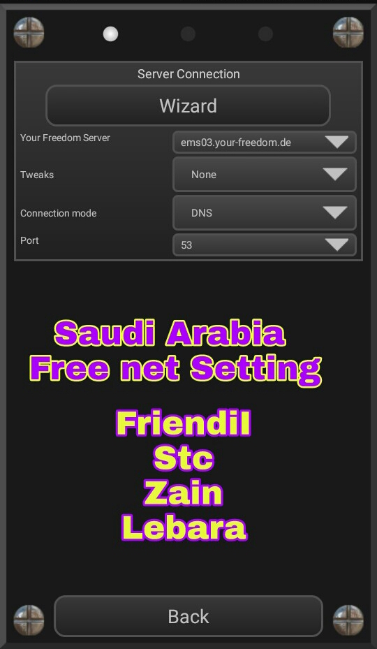 Your_freedom_VPN_Saudi arabia setting